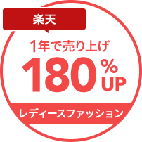 楽天1年で売上180%UP